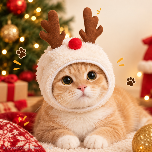 Gorro Navideño Para Gatos