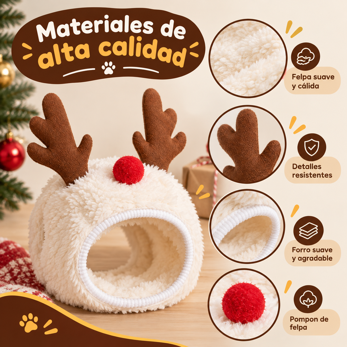 Gorro Navideño Para Gatos